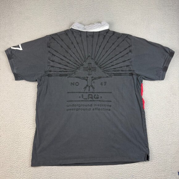 LrG Lifted Research Group Shirt Mens 3XL Research 47 Embroidered Streetwear Y2K - Picture 2 of 11